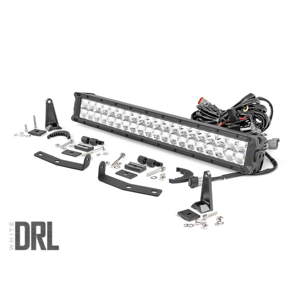 Nissan-20-Inch-Led-Bumper-Kit-Chrome-Series-WWhite-Drl-16-20-Titan-Xd-Rough-Country