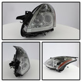 SPYDER 5076854 Projector Headlights - Light Tube DRL - LED Halo -  Smoke