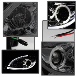 Nissan-Altima-4Dr-10-12-Projector-Headlights-Light-Drl-Led-Halo-Smke-Pro-Yd-Na104d-Ltdrl-Sm