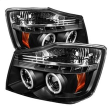 Load image into Gallery viewer, Nissan-Titan-04-14Armada-04-07-Projector-Headlights-Ccfl-Halo-Led-Blk-Pro-Yd-Nti04-Ccfl-Bk