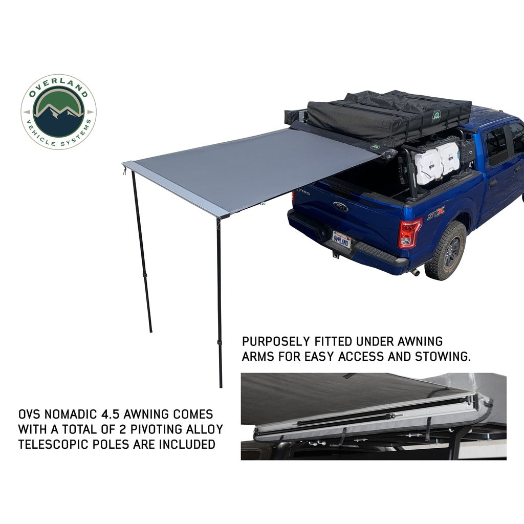 Nomadic-Awning-1.3---4.5-Foot-With-Black-Cover-Overland-Vehicle-Systems