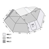 Overland Vehicle Systems 18149909 Nomadic 270 Passenger Side Awning Wall 3