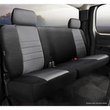 Fia Inc. NP92-33 GRAY NP90 Series - Neoprene Custom Fit Rear Seat Cover- Black/Gray Center Panel