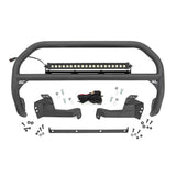 Rough Country 51042 Nudge Bar 20 Inch Black Series w/ White DRL Single Row LED 2021 Ford Bronco Sport