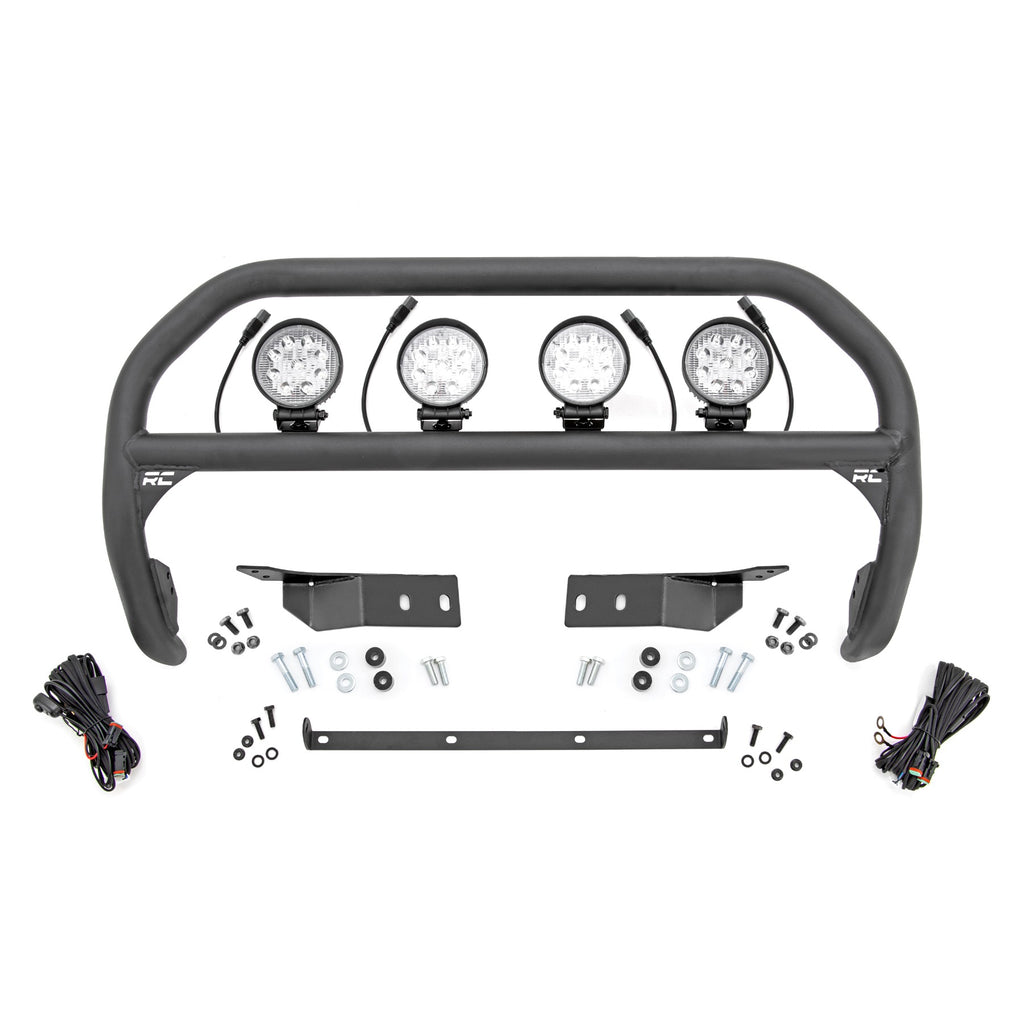 Nudge-Bar-4-Inch-Round-Led-(X4)-07-21-Toyota-Tundra-2Wd4Wd-Rough-Country