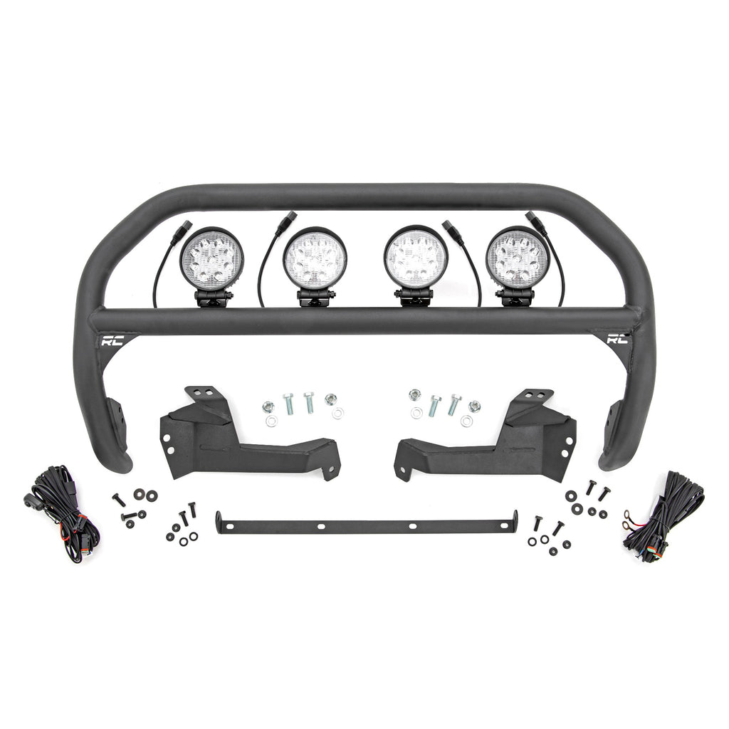 Nudge-Bar-4-Inch-Round-Led-(X4)-2021-Ford-Bronco-Sport-4Wd-Rough-Country