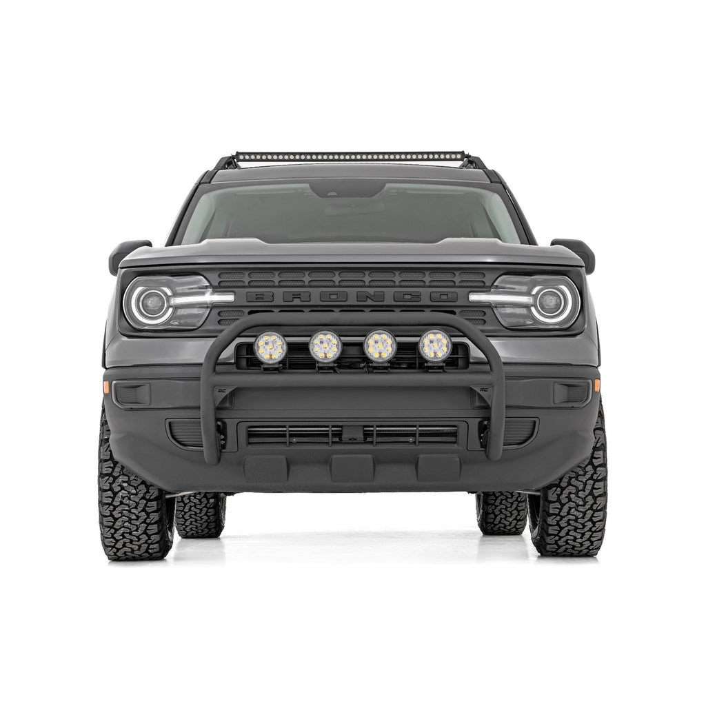 Nudge-Bar-4-Inch-Round-Led-(X4)-2021-Ford-Bronco-Sport-4Wd-Rough-Country