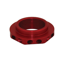 Load image into Gallery viewer, Nut,-Mod-Spring-Seat-W-Set-Screw,-2.5,-2.08-X-8Tpi,-Red-Anodized