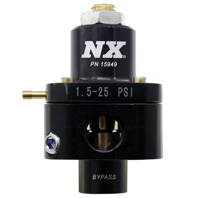 Nx-Billet-Fuel-Pressure-Regulator;-Bypass-Style-1.5-25Psi