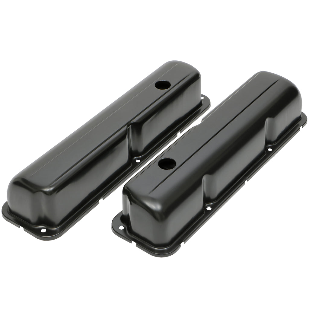 O.E.M.-Style-Valve-Covers;-Stock-Height.;-Ford-352-428-Fe-Engine--Asphalt-Black