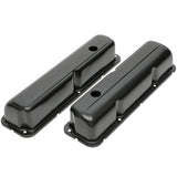 Trans-Dapt 7441 O.E.M. Style Valve Covers; Stock Height.; FORD 352-428 FE Engine- ASPHALT BLACK