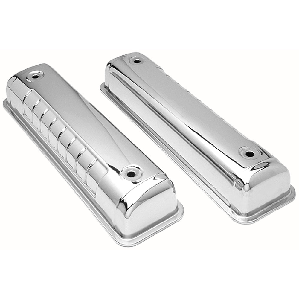 O.E.M.-Reproduction-Design-Valve-Covers;-1956-1962-Ford-Y-Block-Chrome