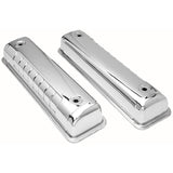 Trans-Dapt 8986 O.E.M. REPRODUCTION Design Valve Covers; 1956-1962 FORD Y-BLOCK-CHROME