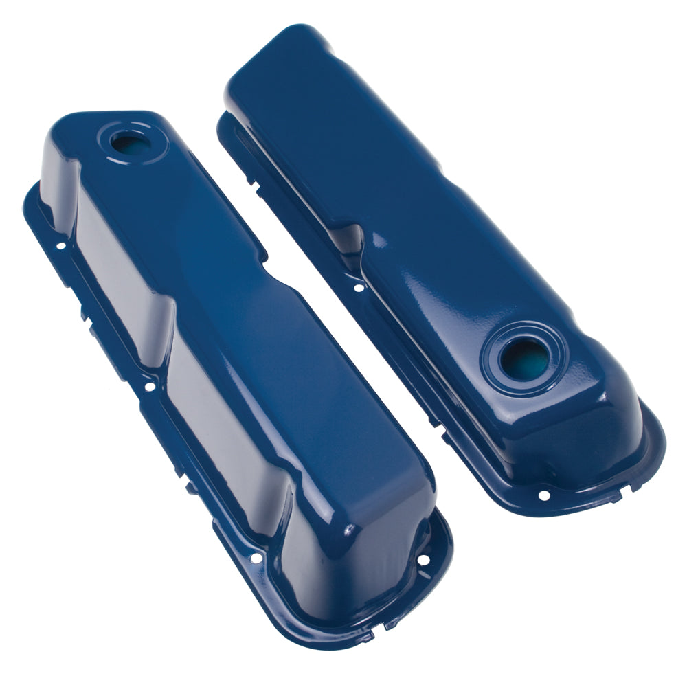 O.E.-Style-Valve-Covers;-Stock-Height;-1962-85-Sb-Ford--Ford-Blue