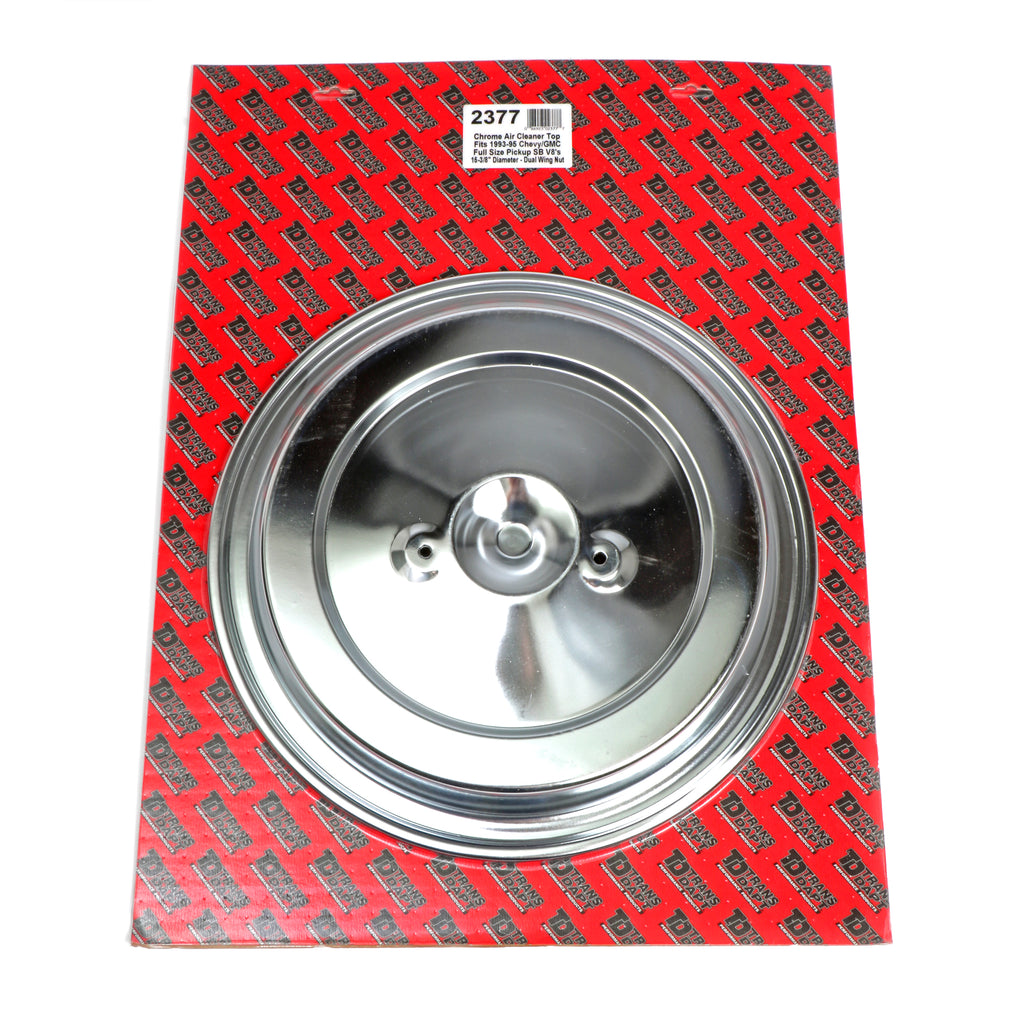 O.E.Style-Air-Cleaner-Top-Chrome-9395-Sb-ChevyGmc-Trucks-(Dual-Wing-Nut)195964-Pontiac-Engines