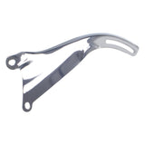Trans-Dapt 9315 O.E.-STYLE ALTERNATOR Bracket (Top); 65-68 CHEVROLET 283-350; SHORT W/P-CHROME