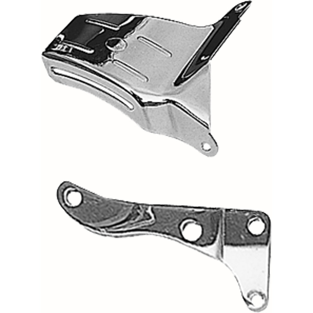 O.E.-Style-Alternator-Bracket-(Top);-69-75-Chevrolet-305-350;-Long-WP-Chrome