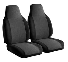 Load image into Gallery viewer, FIA OE301 CHARC OE30 Series - Oe Tweed Car Semi-Custom Fit Front Seat Cover- Charcoal for Select Chevrolet Cruze, Chevrolet Impala, Chevrolet Malibu, Ford Escape, Ford Focus, Ford Fusion, Honda Accord, Honda CR-V, Honda Civic, Honda Fit, Honda HR-V,