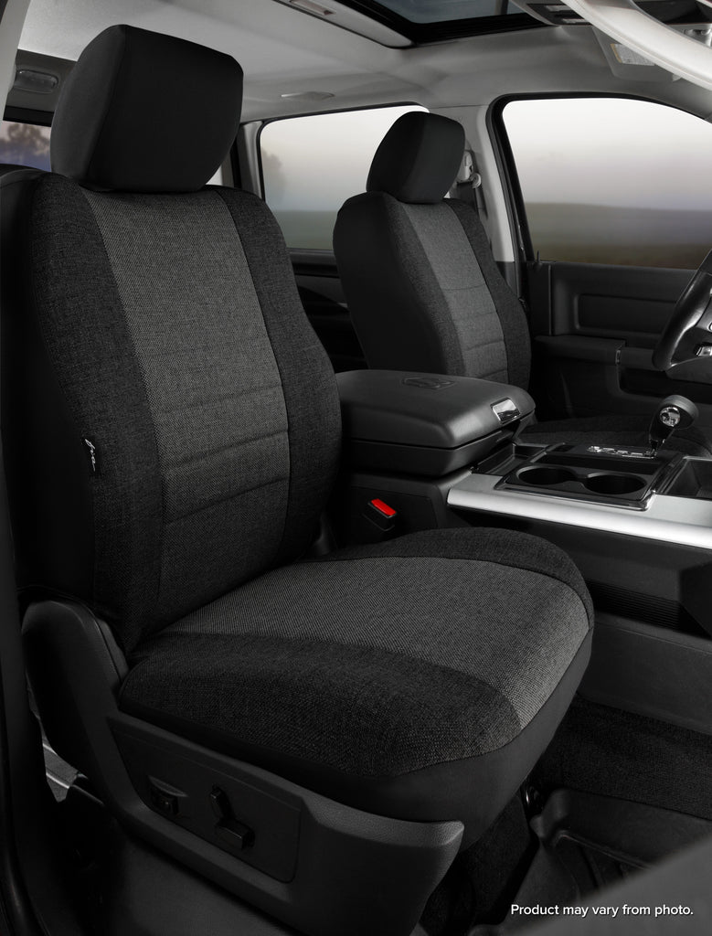 FIA OE39-41 CHARC OE30 Series - Oe Tweed Custom Fit Front Seat Cover- Charcoal for Select Toyota Tundra