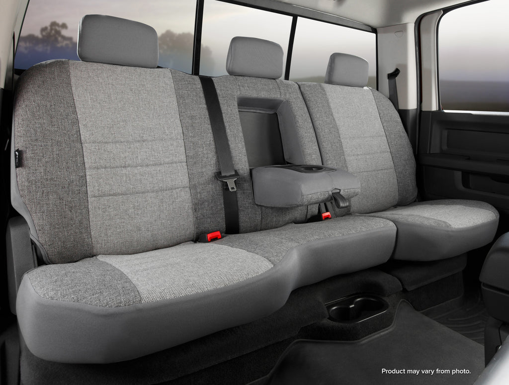 FIA OE32-49 GRAY OE30 Series - Oe Tweed Custom Fit Rear Seat Cover- Gray for Select Dodge Ram 1500, Dodge Ram 2500, Dodge Ram 3500, Ram 1500, Ram Classic, Ram 2500, Ram