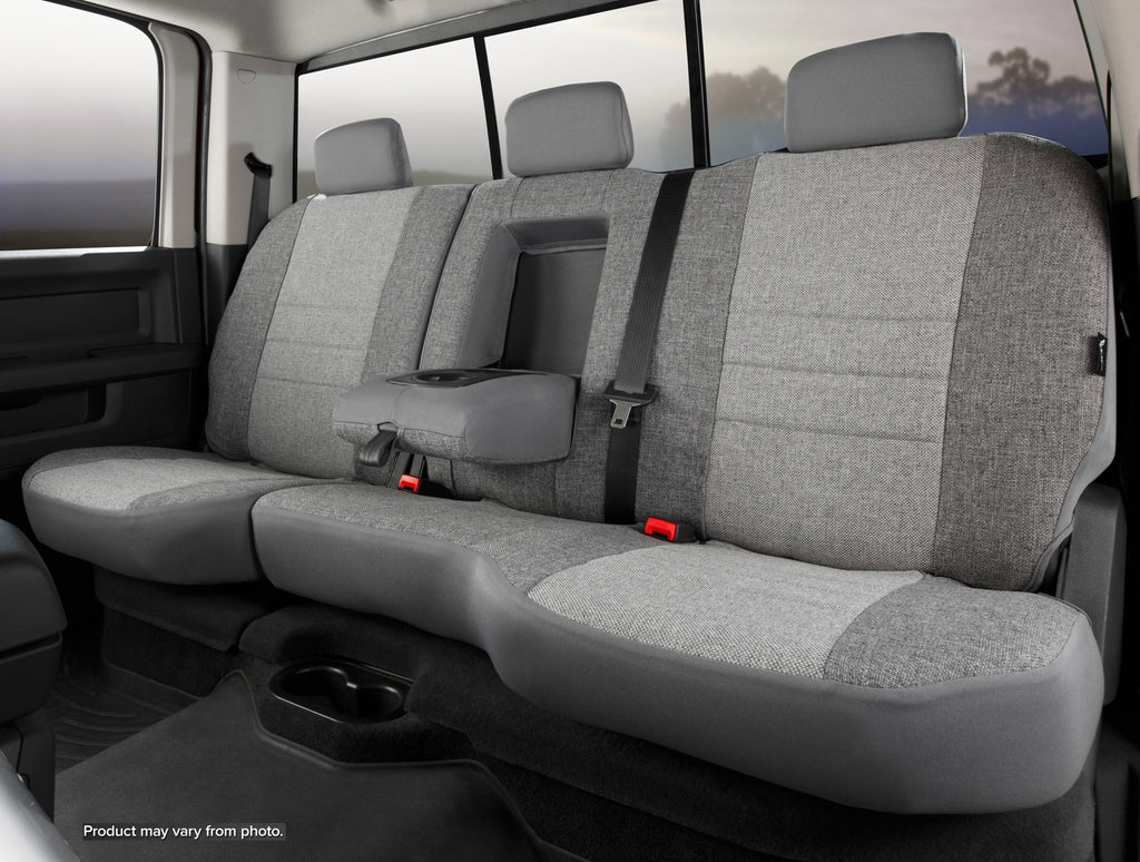 FIA OE32-39 GRAY OE30 Series - Oe Tweed Custom Fit Rear Seat Cover- Gray for Select Ford F-150, Ford F-250 Super Duty, Ford F-350 Super Duty, Ford F-450 Super Duty, Ford F-550 Super Duty