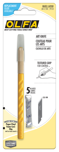 OLFA AK-1/5B 6mm Graphic Art Knife with (5) KB Multi-Purpose Art Blades