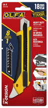 Load image into Gallery viewer, OLFA LA-X 18mm X-Design™ Fiberglass Auto-Lock Heavy-Duty Utility Knife with Multi-Pick and LBB Ultra-Sharp Black Snap Blade