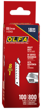 Load image into Gallery viewer, OLFA LB/CP100 18mm Silver Heavy-Duty Snap Blade, Pack of 100