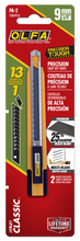 Load image into Gallery viewer, OLFA PA-2 9mm Pro-Load™ Multi-Blade Auto-Lock Precision Utility Knife with (2) ABB Ultra-Sharp Black Snap Blades