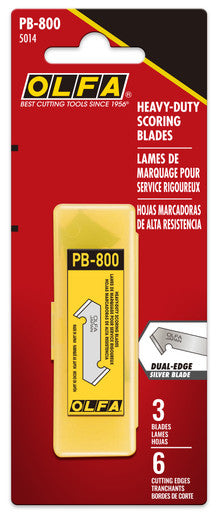 OLFA PB-800 Plastic/Laminate Cutter Dual-Edge Replacement Blade, Pack of 3