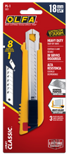 Load image into Gallery viewer, OLFA PL-1 18mm Multi-Blade Auto-Load Heavy-Duty Utility Knife with LB Silver Snap Blade