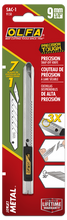 Load image into Gallery viewer, OLFA SAC-1 9mm Stainless-Steel Auto-Lock Graphic/Art Knife with Micro Adjustment and 30° Precision Snap Blade