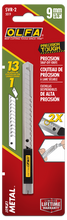 Load image into Gallery viewer, OLFA SVR-2 9mm Stainless-Steel Auto-Lock Precision Utility Knife with Micro Adjustment and AB-S Stainless-Steel Snap Blade