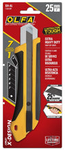 Load image into Gallery viewer, OLFA XH-AL 25mm X-Design Fiberglass-Reinforced Auto-Lock Extra Heavy-Duty Utility Knife with HBB Ultra-Sharp Black Blade