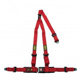 OMP RACING, INC. DA0-0509-A01-061 Strada 3 Harness Red Bolt in Push Button Exit