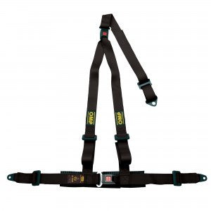 OMP RACING, INC. DA0-0509-A01-071 Strada 3 Harness Black Bolt In Push Button Exit