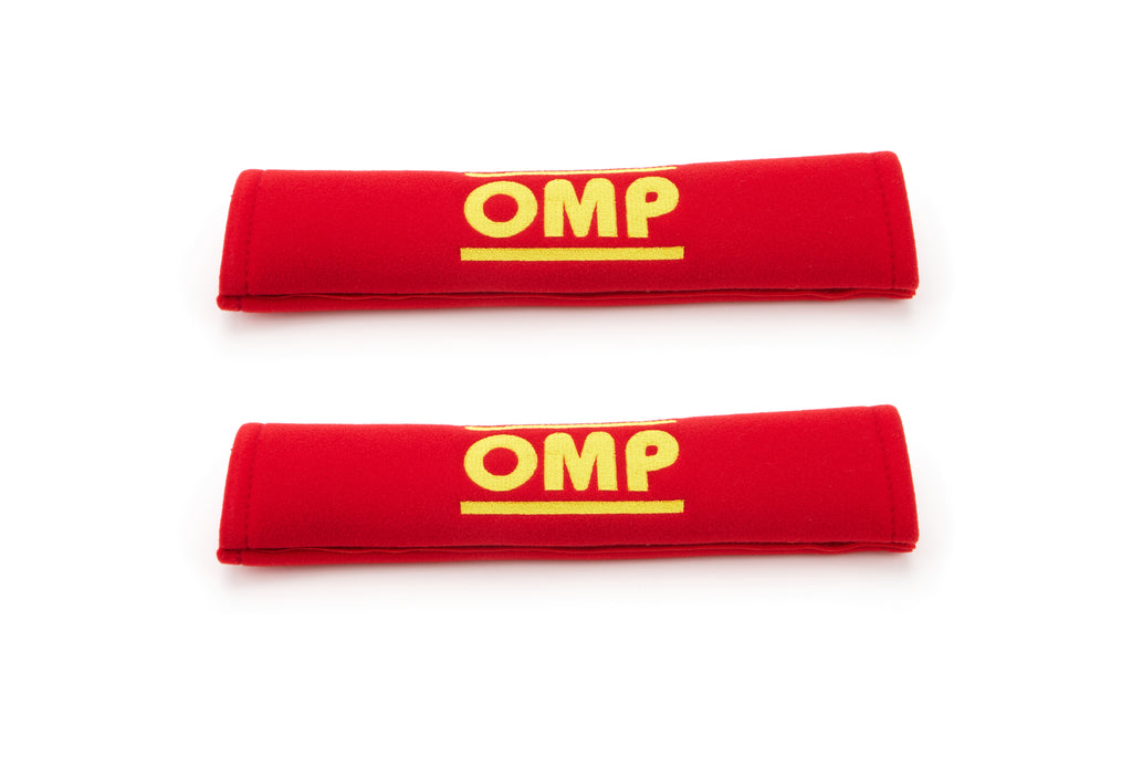 OMP RACING, INC. DB0-0450-A01-061 Harness Pads Red Used w/ 2in Belts