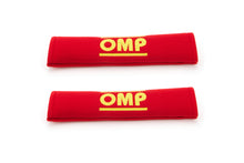 Load image into Gallery viewer, OMP RACING, INC. DB0-0450-A01-061 Harness Pads Red Used w/ 2in Belts