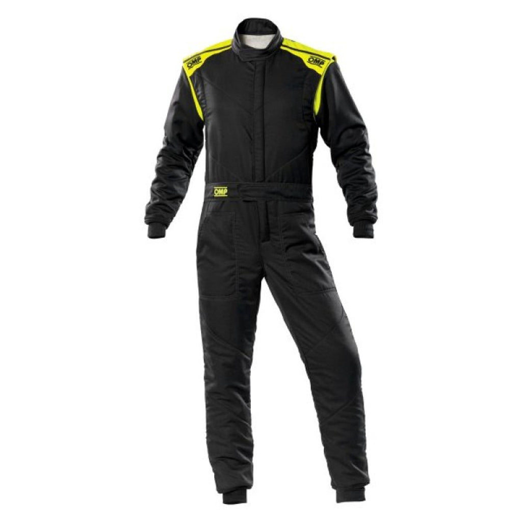 OMP RACING, INC. IA0-1828-E01-SF-18454 FIRST-S Suit Anthr  And Flo Yellow Size 54