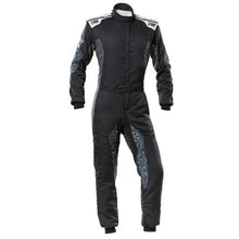 Load image into Gallery viewer, OMP RACING, INC. IA0-1864-A01-171-60 TECNICA HYBRID OVERALL F IA 8856-2018 BLACK / SIL