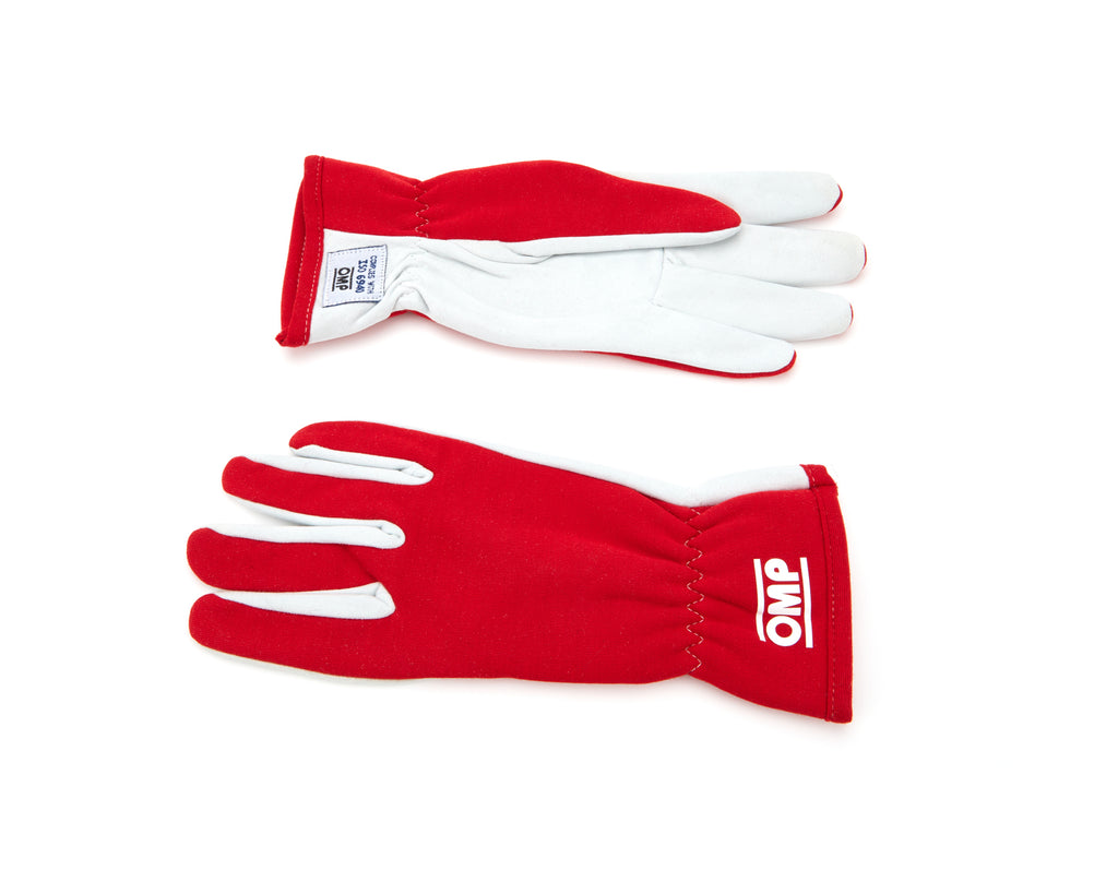 OMP RACING, INC. IB0-0702-A01-061-XL Rally Gloves Red Size X Large