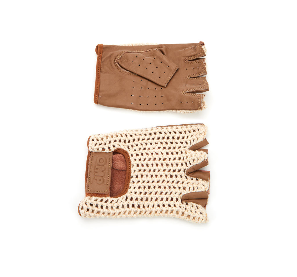 OMP RACING, INC. IB0-0747-A01-010-L Tazio Gloves Brown Large
