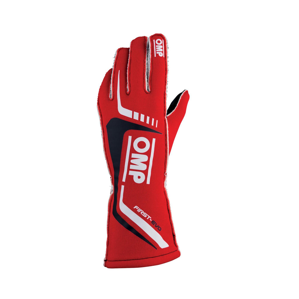 OMP RACING, INC. IB0-0767-A01-061-XL FIRST EVO GLOVES RED SIZE XL FIA 8856-2018