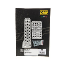 Load image into Gallery viewer, OMP RACING, INC. OA0-1020-003 3 Pedal Set Sandblasted Aluminum w/ Long Gas Ped
