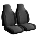 Fia Inc. OE301 CHARC OE30 Series - Oe Tweed Car Semi-Custom Fit Front Seat Cover- Charcoal