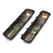 Load image into Gallery viewer, Olds-Ctr.-Hole-Asphalt-Black-Powder-Coated-Valve-Covers