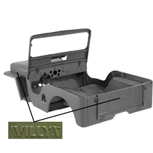 Load image into Gallery viewer, Omix-Body-Tub-Kit-With-Willys-Script-49-53-Willys-Cj3a