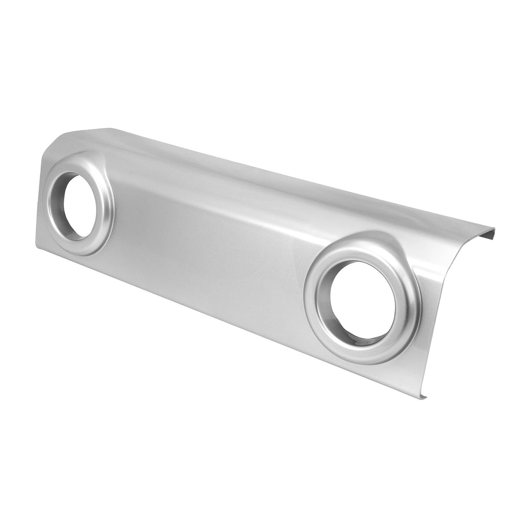 Omix-Front-Bumper-Applique-Silver-07-18-Jeep-Wrangler