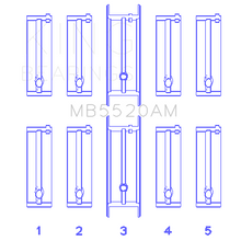 Load image into Gallery viewer, Opel-C20xeX18xeX22xe-(Size-0.50Mm)-Main-Bearing-Set