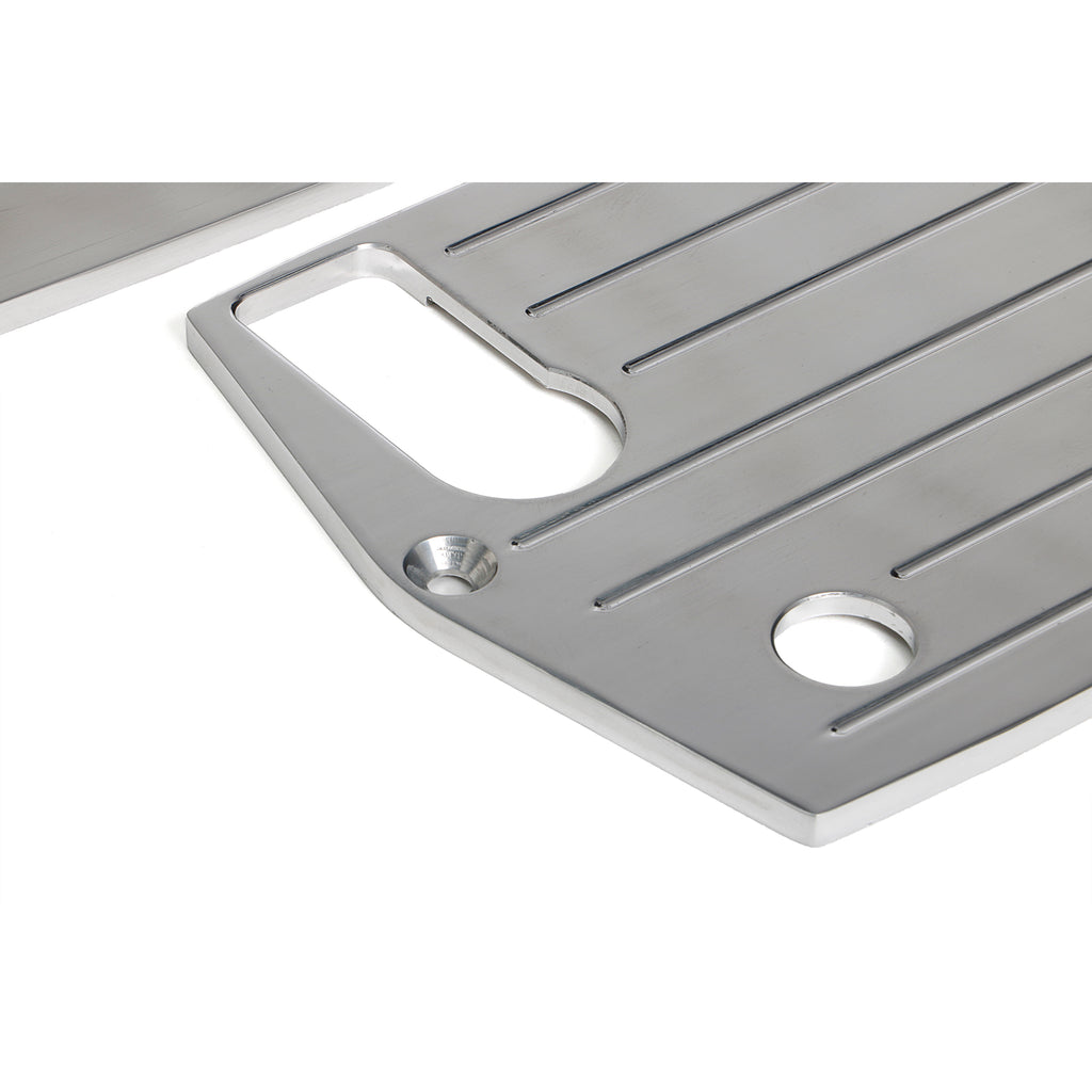 Optima-Red-Top-(4-Post)-Battery-Tray;-Pinstriped-(Ball-Milled)-Billet-Aluminum